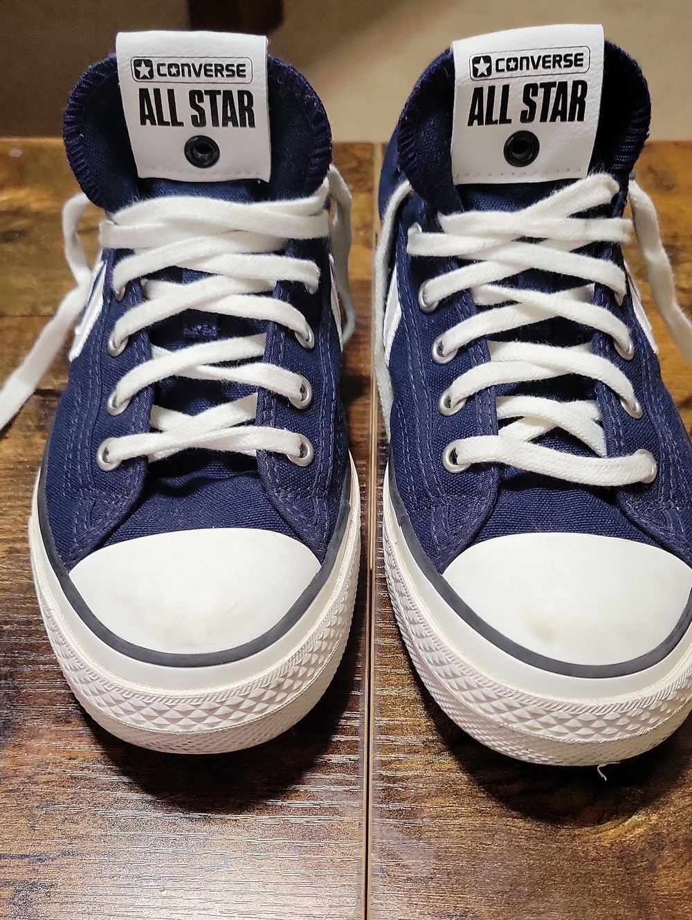 Converse Navy & White Low Top Canvas Sneakers